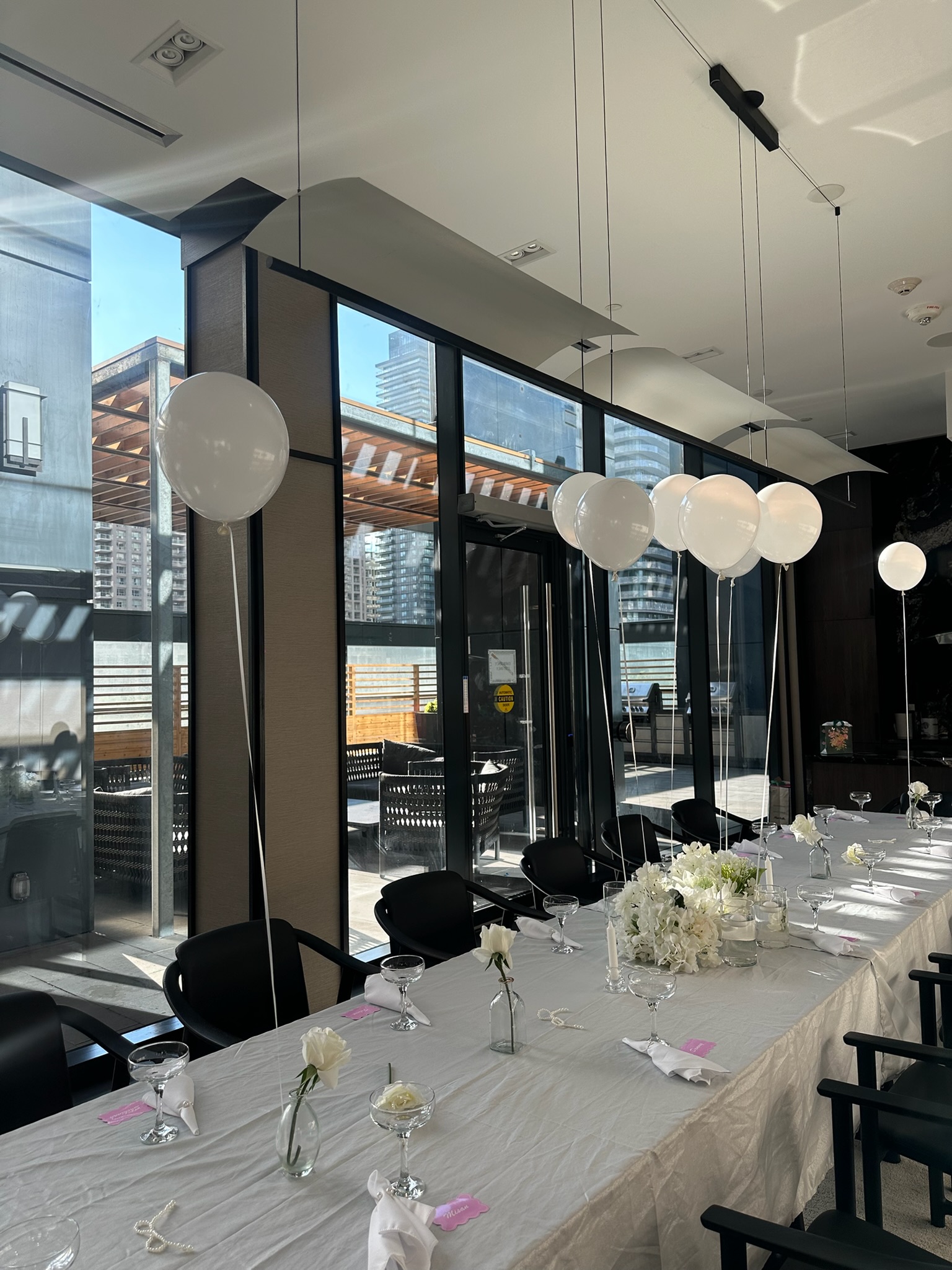 Luxury brunch setup