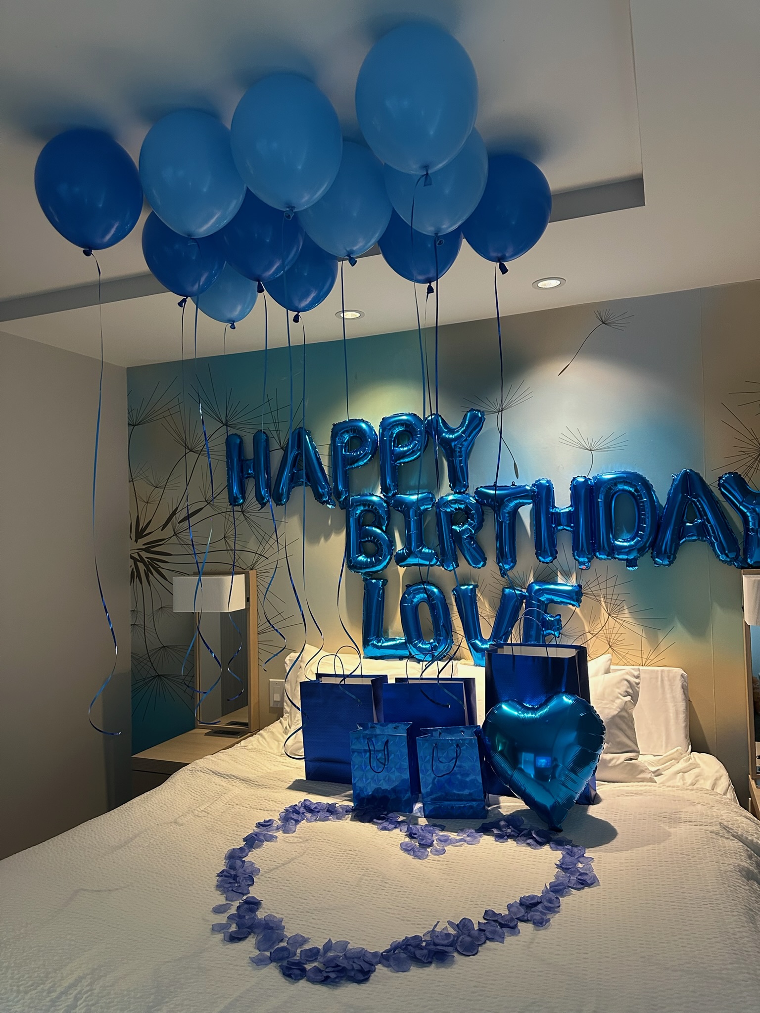 Birthday celebration surprise setup